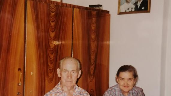 Emil i Helena Gorolowie, rok 1950, 50 lat po ślubie